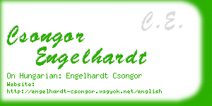 csongor engelhardt business card